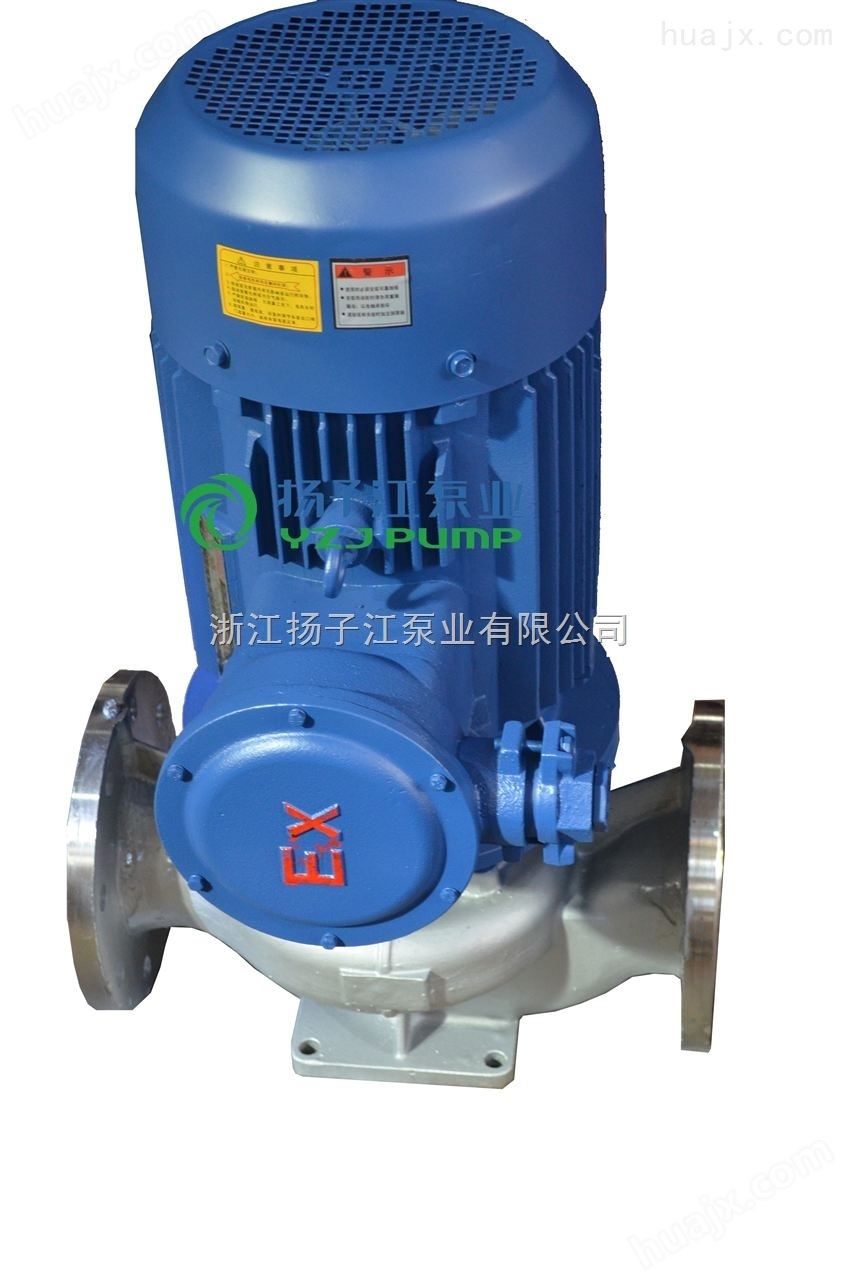 不锈钢离心泵:ISG系列单级单吸立式管道离心泵