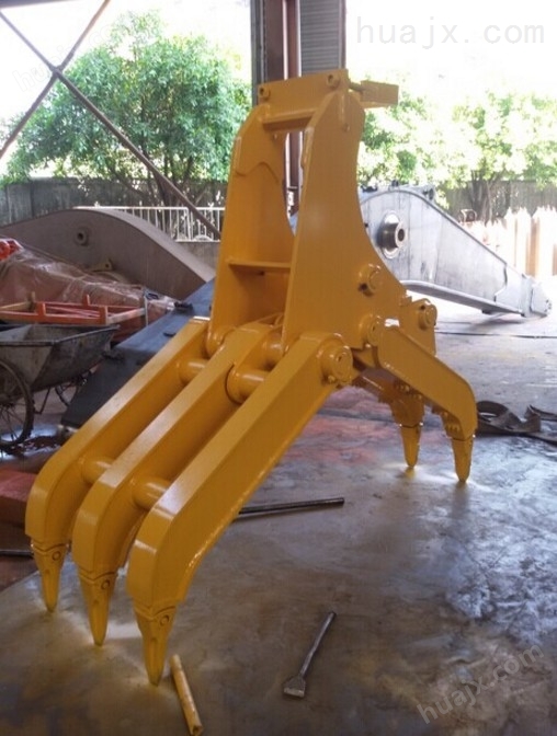 现代R150挖掘机定做抓木器 广州厂家专业制造供应