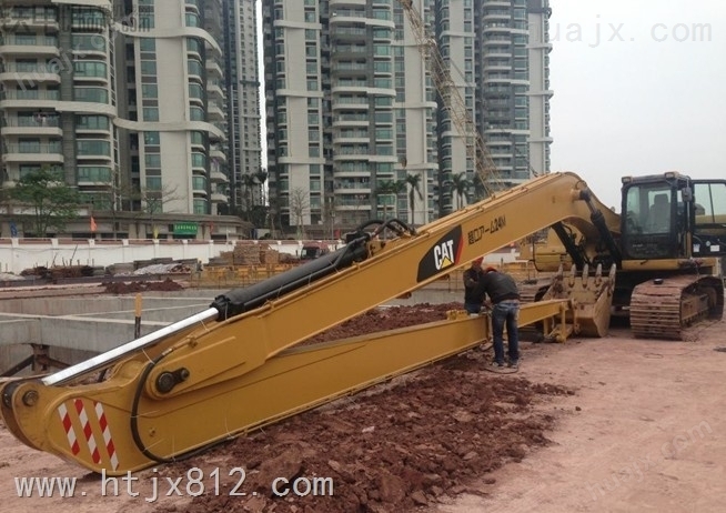 现代R250挖机加长臂 清理河道挖沙长臂