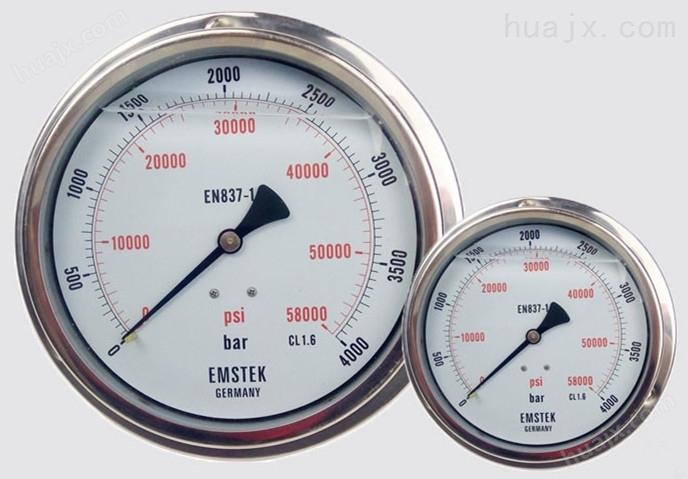 深圳嘉力 JL超高压压力表 径向油压表 轴向带边高压表